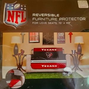 Houston Texans reversible love seat cover - brand new 75x89